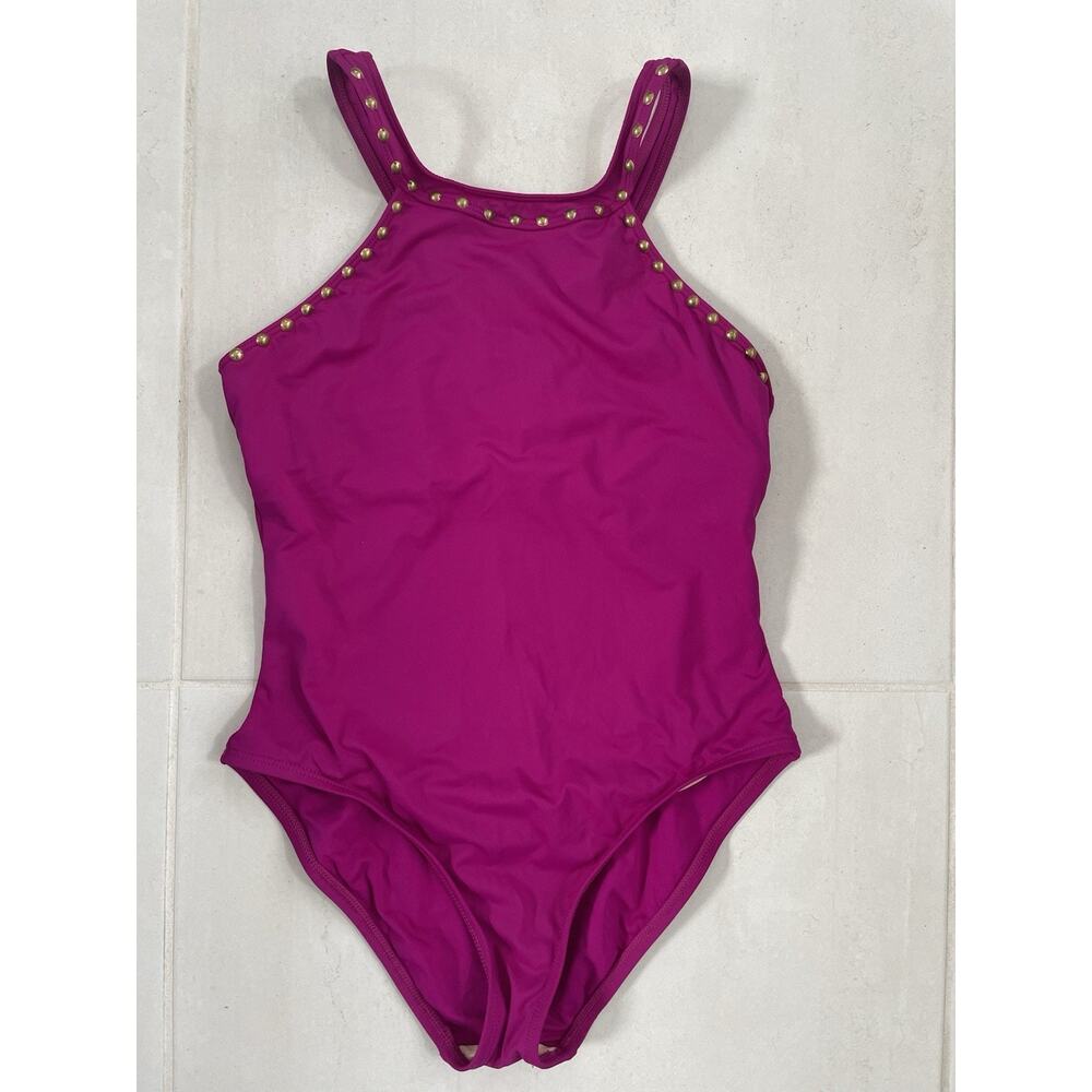 La Blanca Swimsuit Studded One Piece Swimwear Summer Beach